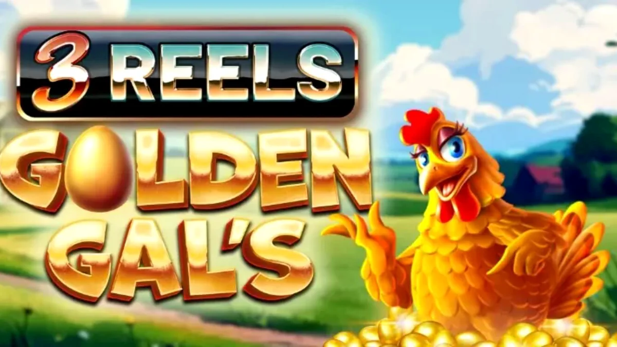Tampilan visual slot Golden Gal’s 3 Reels dengan tema pertanian yang ceria